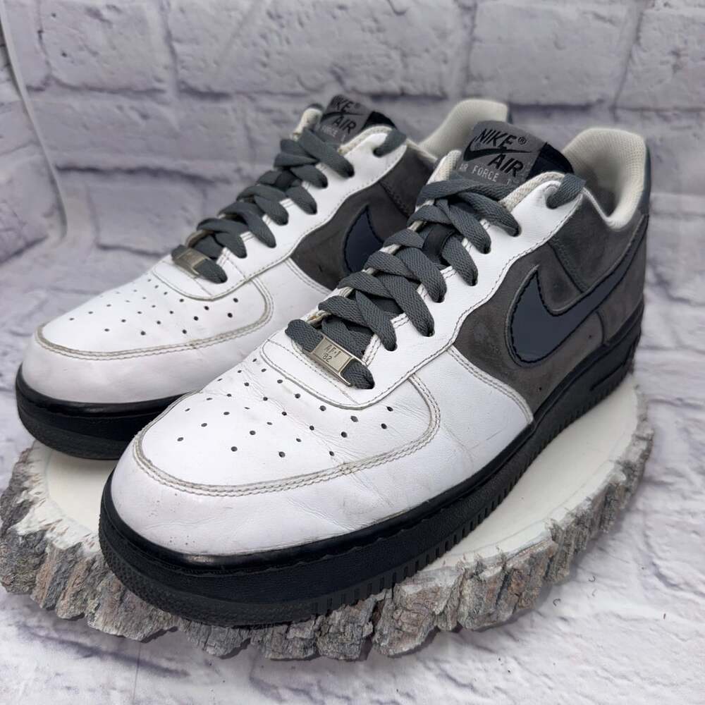 Nike Air Force 1 ‘07 White/Flint Grey-Cool Grey-Blk Mens Size 11 315122-103